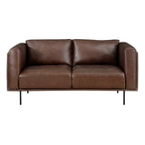 Soren Metal Legs With Espresso Love Seat