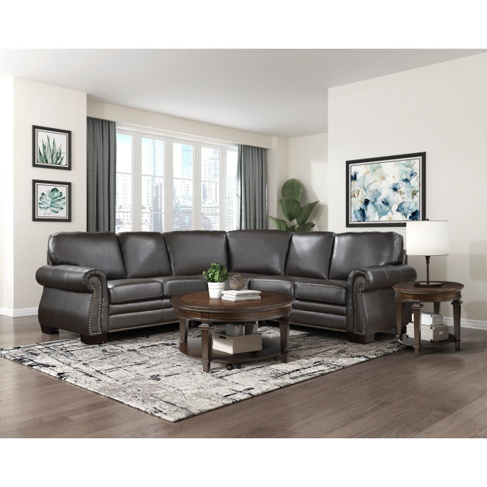 Wareham Exposed Feet With Espresso 3-Piece Sectional