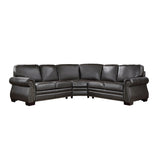 Wareham Exposed Feet With Espresso 3-Piece Sectional