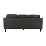 Aldrich Exposed Wood Feet With Espresso Sofa