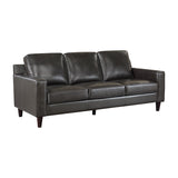 Aldrich Exposed Wood Feet With Espresso Sofa