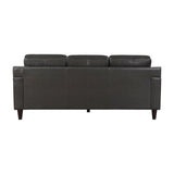 Aldrich Exposed Wood Feet With Espresso Sofa