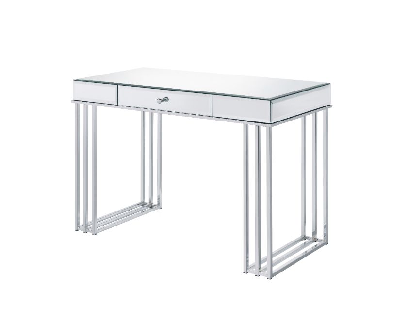 Critter Mirrored And Chrome Finish Writing Desk