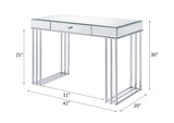 Critter Mirrored And Chrome Finish Writing Desk