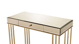 Critter Smoky Mirrored And Champagne Finish Writing Desk