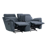 Clifton Double Glider Reclining Love Seat With Center Console
