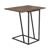 Carly Expandable Chevron Rectangular Accent Table Tobacco