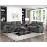 Keighly Dark Gray Loveseat