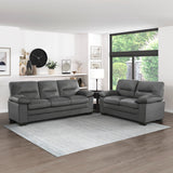 Keighly Dark Gray Loveseat
