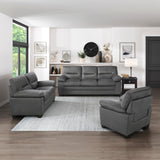 Keighly Dark Gray Loveseat