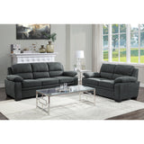Holleman Dark Gray Loveseats