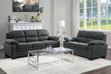 Holleman Dark Gray Loveseats