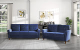Dunleith Blue Velvet Sofa