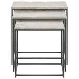 Caine 3-Piece Nesting Table With Marble Top