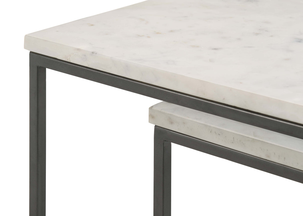 Caine 3-Piece Nesting Table With Marble Top
