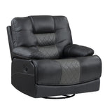 Fabian Grey Swivel Glider Reclining Chair