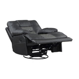 Fabian Grey Swivel Glider Reclining Chair