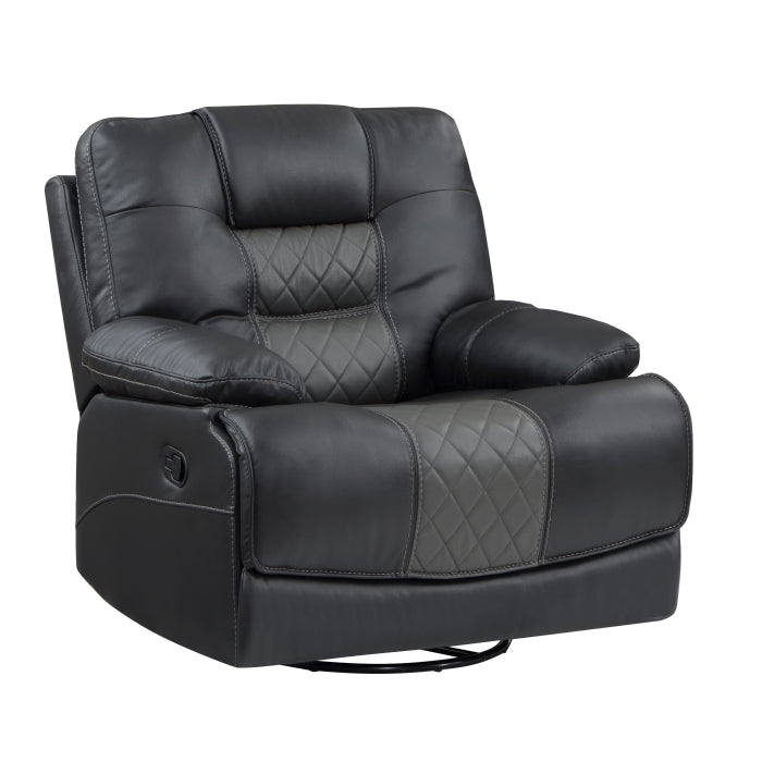 Fabian Grey Swivel Glider Reclining Chair
