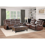 Putnam Brown Power Double Reclining Sofa