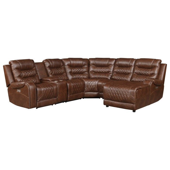 Putnam 6-Piece Modular Power Reclining Sectional With Right Chaise