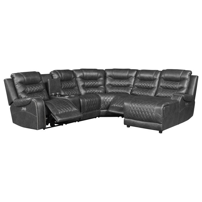 Putnam 6-Piece Modular Power Reclining Sectional With Right Chaise