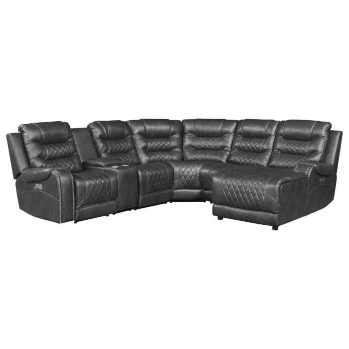 Putnam 6-Piece Modular Power Reclining Sectional With Right Chaise