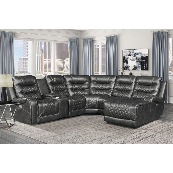 Putnam 6-Piece Modular Power Reclining Sectional With Right Chaise
