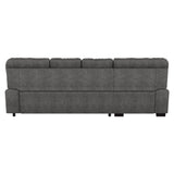Michigan 2-Piece Sectional With Pull-Out Bed And Left Chaise Hidden Storage