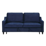 Adelia Navy Convertible Studio Sofa With Pull-Out Bed