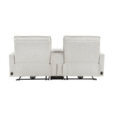 Salida Power Double Reclining Love Seat With Center Console And Headrests