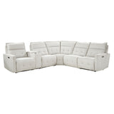 Salida 6-Piece Modular Power Reclining Sectional With Headrests