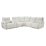 Salida 6-Piece Modular Power Reclining Sectional With Headrests