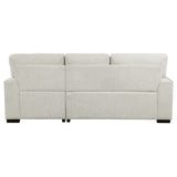 Morelia Exposed Feet With Faux Wood 2-Piece Sectional Pull-Out Bed And Right Chaise Hidden Storage
