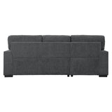 Morelia Exposed Feet With Faux Wood 2-Piece Sectional Pull-Out Bed And Left Chaise Hidden Storage