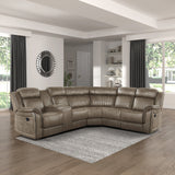 Centeroak 3-Piece Reclining Sectional With Left Console