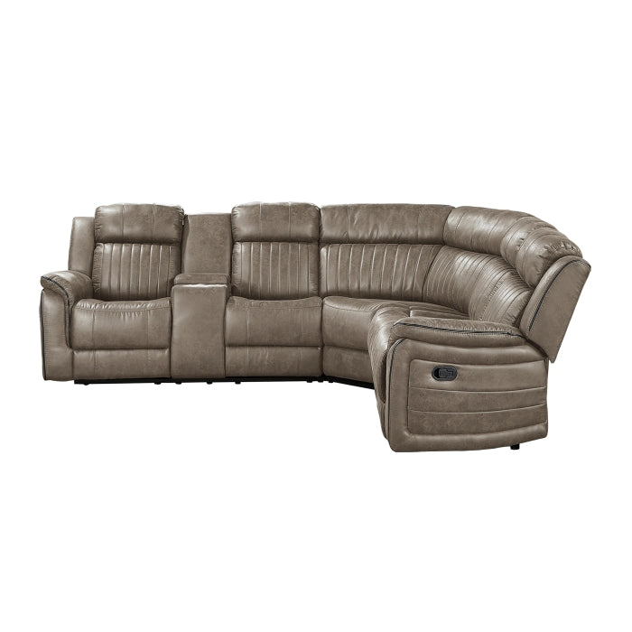 Centeroak 3-Piece Reclining Sectional With Left Console