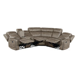 Centeroak 3-Piece Reclining Sectional With Left Console