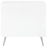 Nieta 2-door Engineered Wood Accent Cabinet White High Gloss