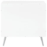 Nieta 2-door Engineered Wood Accent Cabinet White High Gloss