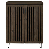 Brixton 2-door Entryway Shoe Storage Cabinets Smoked Oak