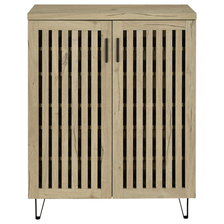 Brixton 2-door Entryway Shoe Storage Cabinets White Oak