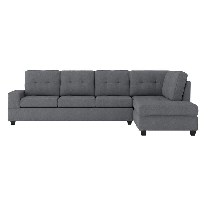 Maston 3-Piece Reversible Sectional With Drop-Down Cup Holders And Storage Ottoman