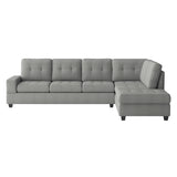 Maston 3-Piece Reversible Sectional With Drop-Down Cup Holders And Storage Ottoman