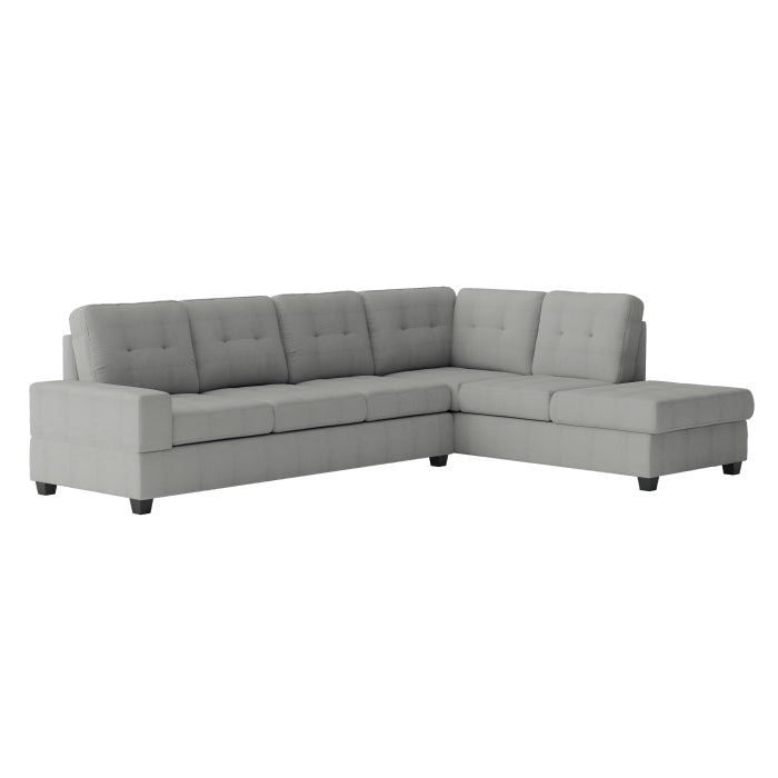Maston 3-Piece Reversible Sectional With Drop-Down Cup Holders And Storage Ottoman