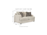 Soletren Stone Sofa, Loveseat, And Ottoman