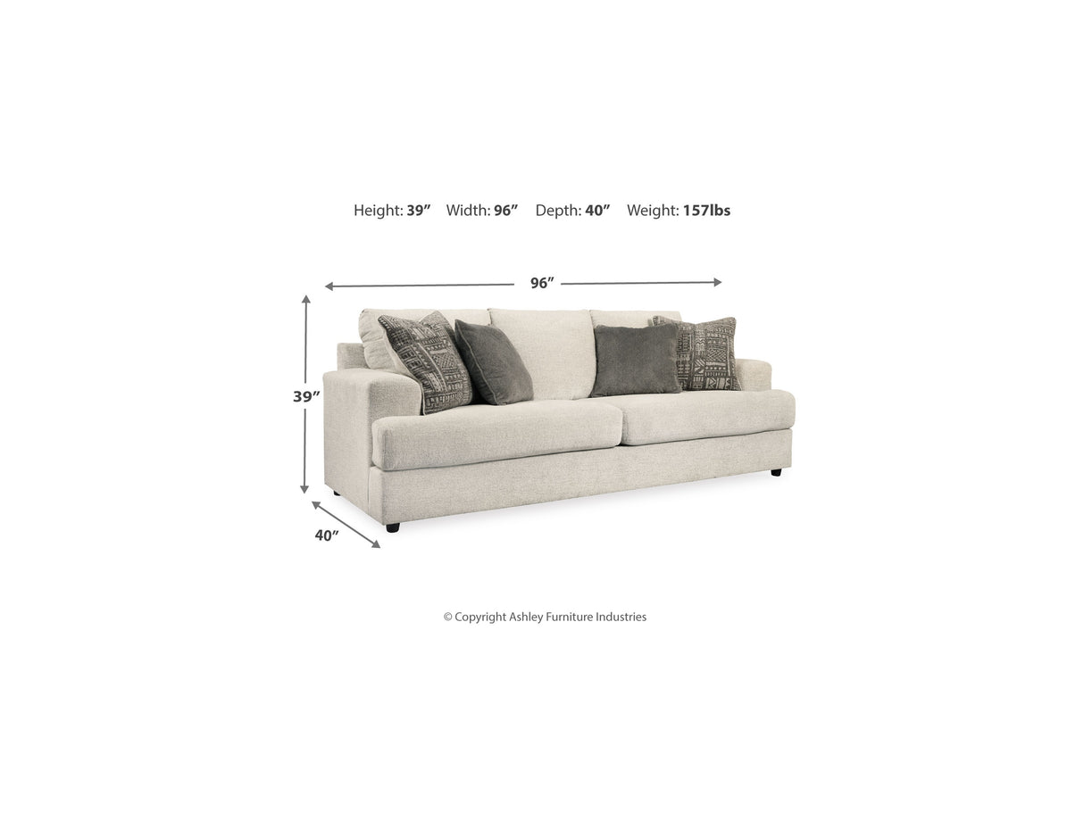 Soletren Stone Sofa, Loveseat, And Ottoman