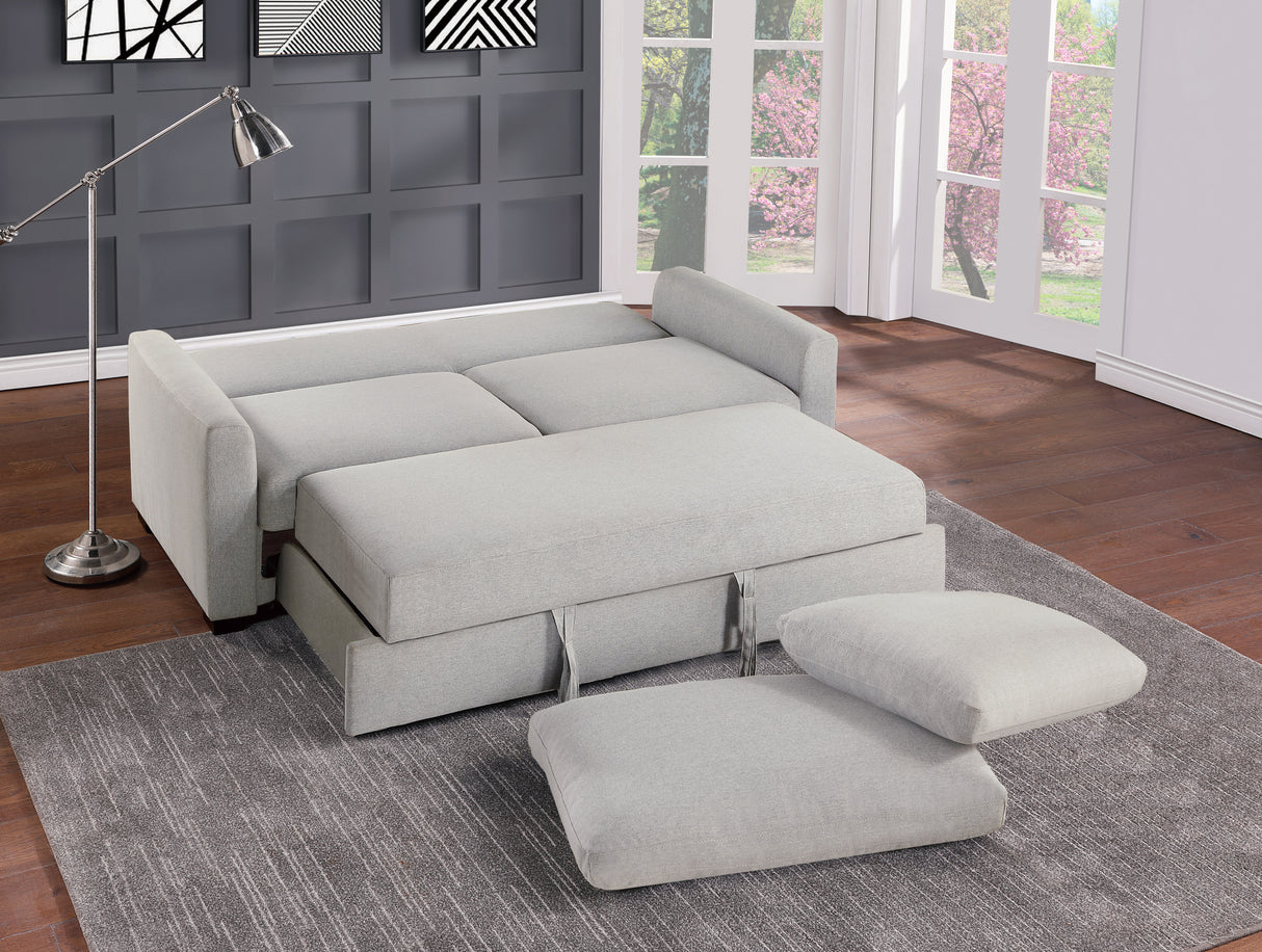 Price Gray Convertible Studio Sofa with Pull-out Bed