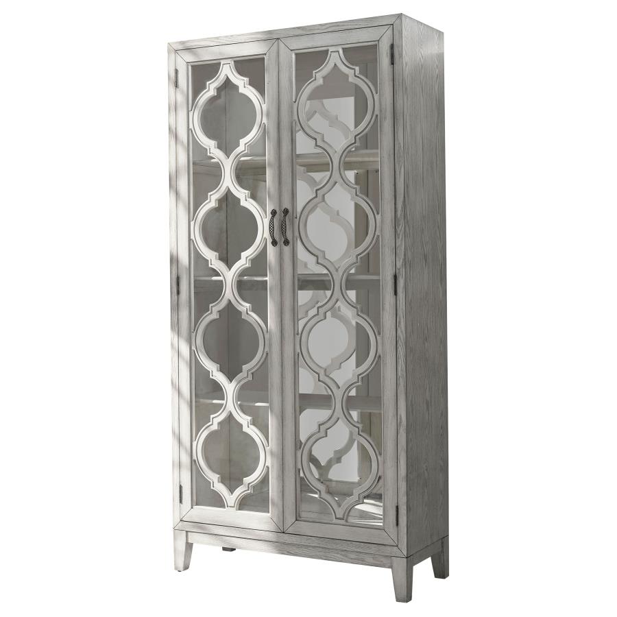 Mckellen 2-Door Tall Cabinet Antique White