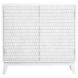 Gambon Rectangular 2-Door Accent Cabinet White