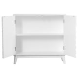 Gambon Rectangular 2-Door Accent Cabinet White